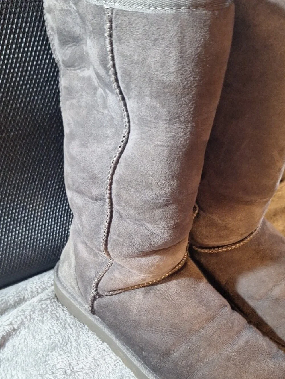 Ugg's Women's Cozy Shearling-Lined Winter Boots - Grey